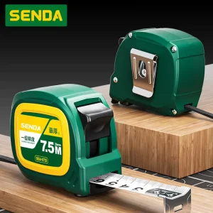 ABS Portable Hand Tools Self-winding Metric Measuring Tape Heat-treated Spring Compact Housing Sample Avaible