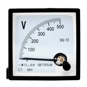 AC 0-450V 250V 300V 500V Analog Panel Volt Voltage Meter Voltmeter Gauge SQ72 72*72mm Pointer Type Meter