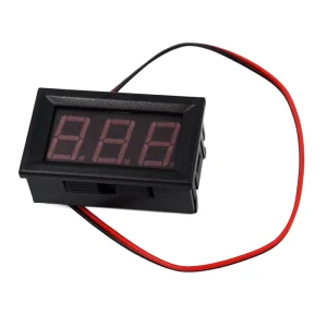 AC 70 500V 0.56″ LED Digital Voltmeter Voltage Meter Volt Instrument Tool 2 Wires Red Display 110V 220V DIY 0.56 Inch