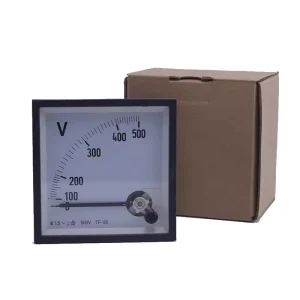 AC DC Voltmeter 48 72 96 DE Series Iron and Coil Mini AC Panel Meter Analog Voltmeter
