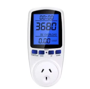 AC Digital Power Meter Wattmeter Socket Wattage Kwh Electric Consumption Meter Measuring Outlet LCD Power Analyzer EU US UK AU