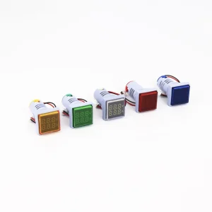 AC Square shaped Digital Display for Indicating Voltage and Current Indicator Light