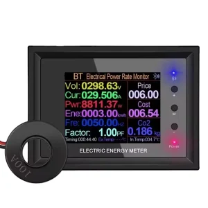 AC50-300V 100A 30000W 2.4-Inch Digital Multifunctional Power Meter Wattmeter Ammeter Current Volt Amps Tester Frequency Detector