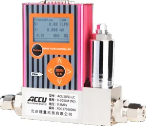 ACU10FD Gas N2 H2 Air O2 CO2 He Ar CH4 Mass Flow Meter Controller with RS485 4~20mA ACCU LCD Display OEM Supported