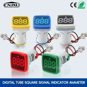 AD16 22FSA New Single Phase AC 0 100A LED Digital Ammeter Panel Meter Power Distribution Indicator Light for Instrumentation