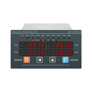 AD2016E4 4 Channel Weighing Controller 0.01% Accuracy RS485 RS232 Interface DC24V DIN Rail Mount for Industrial
