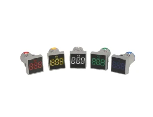 AD22-22HzS Series LED Indicator Lamp Frequency Meter 0~99Hz Red/Blue/Green/Yellow/White Plastic IP55 220V 50000 Hours