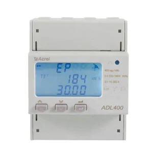ADL400 D MID Three Phase DIN Rail Energy Meter Max 80A with RS485 Modbus RTU 0.2% Accuracy Analog and Digital Display