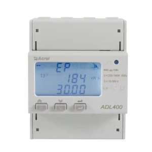 ADL400 Three Phase Harmonic Analysis Energy Meter 0.5S Accuracy 5A LCD Display RS485 for Industrial Electric Power Use