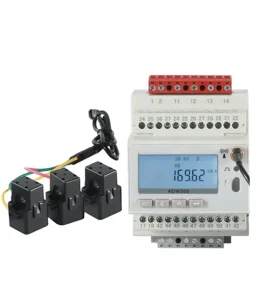 ADW300 3 Phase IOT Power Meter RS485 4G WIFI LoraWAN MQTT Modbus RTU TCP Protocol Din Rail Building Energy Management