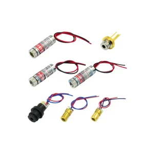 AI KSEN New and Original 3V5V Laser Head Laser Diode 5mW Red Dot Shaped Copper Semiconductor Laser Tube 6MM Outer Diameter