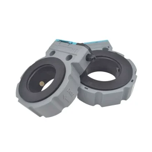AICE TECH Ultrasonic Sandwich Flow Meter for Agricultural Irrigation RS485 MODBUS & Battery Supply DN50 to DN150 IP68 Protection