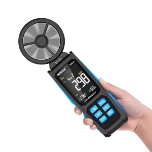 AM620 Auto Testing Digital Anemometer Mini Size 0.8-30m/s Air Temperature Wind Speed Meter Speed Measuring Instrument