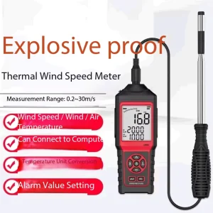 AM866 Explosion Proof Anemometer for Measuring Wind Speed Air Volume Temperature