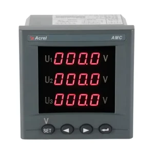 AMC96L AV3 C 3Phase Panel Meter Voltage Meter AC Voltage Monitoring Meter with CE Certificate for Distribution Cabinet