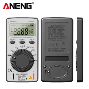 AN101 Mini Digital Multimeter AC/DC Voltage/Current LCR Meter 4-Digit Display Low Battery Indicator Pocket Professional
