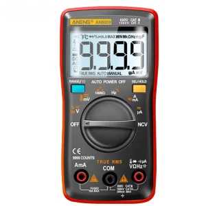 AN8009 Digital Multimeter Transistor Testers Capacitor True RMS Automotive Electrical Capacitance Meter Repair Tools