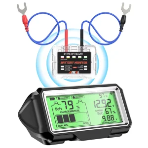 ANCEL BM200 PRO Wireless Car Battery Tester with Remote Display 433MHz Transmission Solar Panel Low Battery Alarm