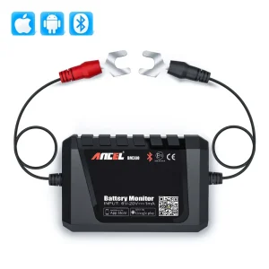 ANCEL BM300 Battery Tester Bluetooth 4.0 12V Battery Health Checker with Trip Recording Abnormal Voltage Alarm