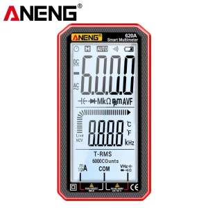 ANENG 620A Digital Multimeter High precision Multi function LCD Display Universal Meter for Electrical Repair Tools