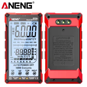 ANENG 622A Smart Digital Multimeter 6000 Counts AC DC Voltage Current Meter with NCV Detector Diode Hz Temp Capacitor