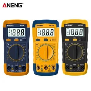 ANENG A830L Digital LCD Multimeter Counts AC DC Voltage & Resistance Diode Tester with Buzzer Manual Tool