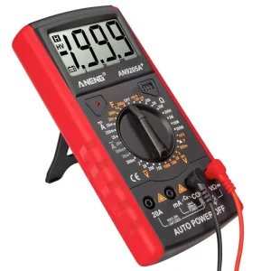 ANENG AN9205A+ Red Digital Multimeter AC DC Voltage Current Meter with Resistance Diode and Continuity Tester