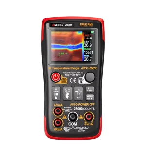 ANENG AR01 Thermal Imaging Multimeters USB Type c Charge 1000V 25000 Counts Tester 250MOhm TFT Display for Tools 1 Year