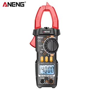 ANENG PN107 Auto Digital Clamp Meter True RMS 4000 Count Electrical Multimeter Tester CAT II 600V AC DC Voltage Multitester