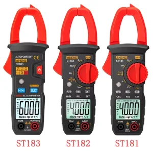 ANENG ST181 ST182 ST183 Digital Clamp Meter AC DC Current Voltage Multimeter Ammeter Voltage Tester Hz Capacitance NCV Ohm Test