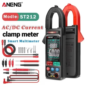 ANENG ST212 Digital Clamp Meter 6000 Counts 400A Amp Multimeter Large Color Screen DC AC Current Voltage Tester Car Hz NCV Ohm