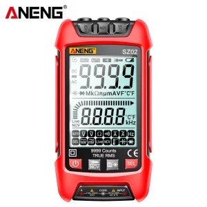 ANENG SZ02 Digital Multimeter 9999 Counts True RMS Auto Capacitance Temp Resistance & Transistor Smart Tester