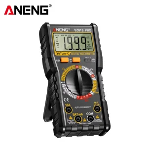 ANENG SZ818 PRO Digital Rechargeable Multimeter Live/Neutral Wire NCV Detect Multitester with Transistor HFE Tools