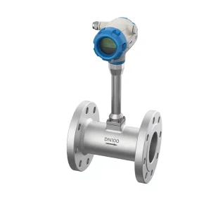 ANSI 1/2” Integrated Remote Vortex Flowmeter Tp Sensor SS304 316 Hastelloy Flanged Water Air Liquid
