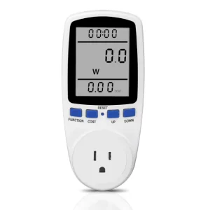 AP-836EU Single Phase Digital Power Monitor Meter Usage Saving Energy Watt Amp Volt kWh Electricity Analyzer Monitoring Device