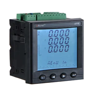 APM800 Three Phase Energy Monitoring Meters RS485 Communication LCD Display 0.5S Accuracy 380V Output According IEC