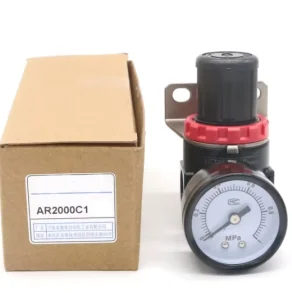 AR2000C1 Pneumatic Air Pressure Regulator PT1/4 Thread Self-locking Pressure Reducing Valve