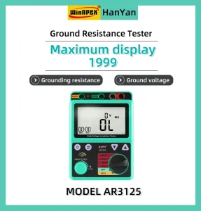 AR3125 Digital Insulation Resistance Tester 5000V 1000GΩ Auto Range High Precision LCD Display Resistance Meter
