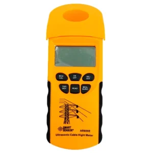 AR600E Ultrasonic Cable Height Meter 6 Cables Measurement LCD Display Measuring Range Height 3 23m Plane 3 15m