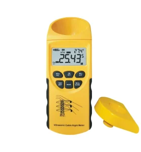 AR600E Ultrasonic Cable Height Meter LCD Display 6 Cables 3 to 23m Measurement Ultrasonic Cable Height Meter