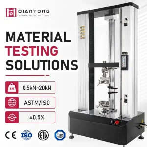 ASTM D5034 Grab Test Equipment Fabric Grab Strength Testing Machine 10kN Servo Tensile Tester for Woven