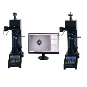 ASTM E92 PC Mode Auto Turrent 50kg Vickers Hardness Tester Hand Turrent HV Durometer Knoop Testing Machine Trapezium Hardness