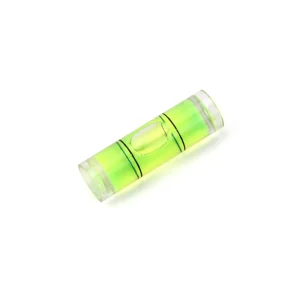 Accuracy Cylindrical Green Spirit Level Vial Mini Bubble Level Acrylic Measuring Instrument