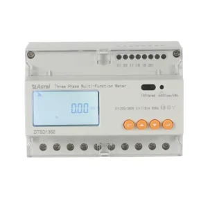 Acrel 3 Phase CT Clamp Power Meter DTSD1352 C RS485 LCD Display Zero Export Energy Meter Compatible with Photovoltaic Inverter
