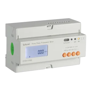 Acrel 3 Phase Din Rail Energy Meter ADL3000 KWH KVarh RS485 Modbus RTU Zero Export Bidirectional Metering 0.5s Accuracy LCD