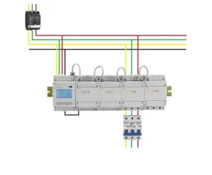Acrel ADF400L 6D Din Rail Six Channel Single Phase 80A Direct Input KWH Power Factor Din Rail Smart Power Meter for Apartment