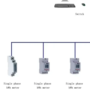 Acrel ADL100 ET Direct Input Single Phase Din Rail Power Meter RS485 Modbus RTU