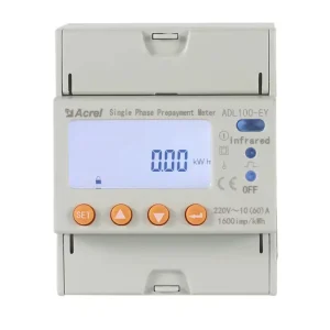 Acrel ADL100-EY Single Phase 60A Modbus RTU Control Switch On/off Circuit Direct KWH Consume Smart Energy Meter for Apartments