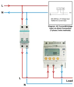 Acrel ADL100 EYNK Single Phase Build in Relay RS485 Control Energy Bill Parameter Monitor Smart Payment Power Meter for Building