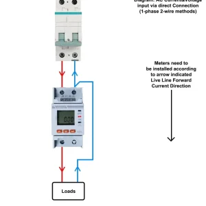 Acrel ADL200 NK WF Single Phase IoT Energy Meter with RS485 Modbus RTU for Remote On Off Monitoring Multi Tariff Billing System
